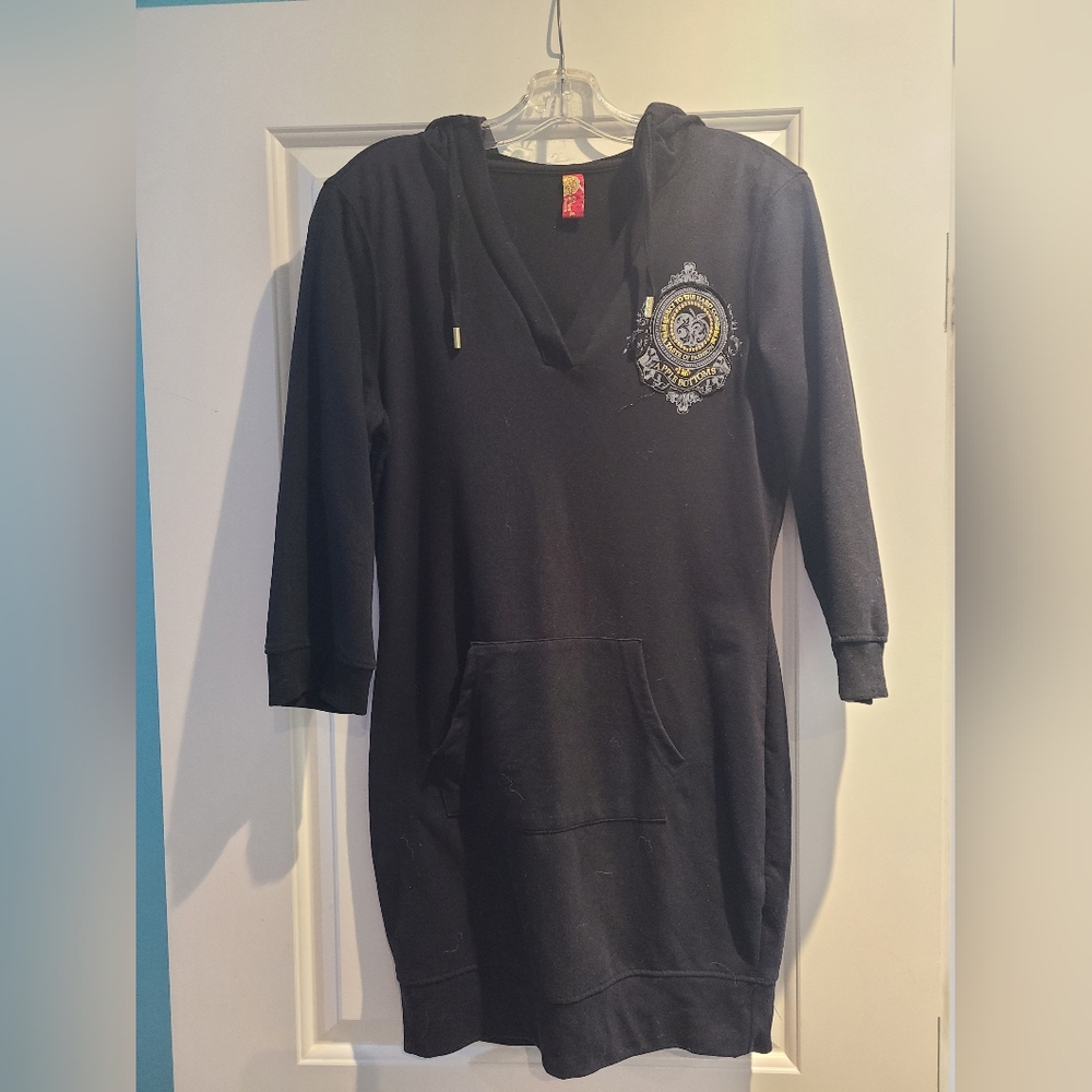 Apple Bottoms Black Hoodie Dress